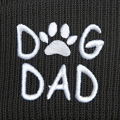 DOG DAD Embroidered Knit Woolen Hat Coldproof