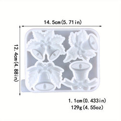 Christmas Jingle Bell Silicone Mold Resin Casting DIY Keychain Jewelry