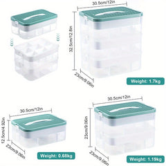 3 Tier Large Stackable Storage Box With Lids & Compartments Organiser