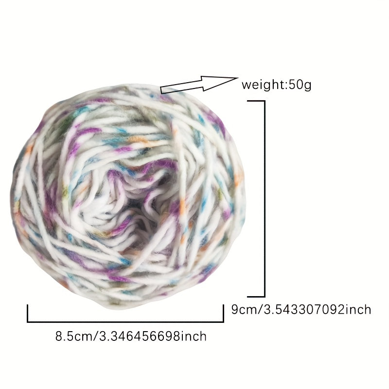 Rainbow Gradient Icelandic Yarn for Hand Crocheting Gloves