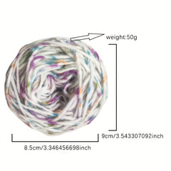 Rainbow Gradient Icelandic Yarn for Hand Crocheting Gloves