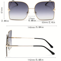 Y2K Butterfly Metal Sunglasses Gradient Anti Glare Glasses UV400
