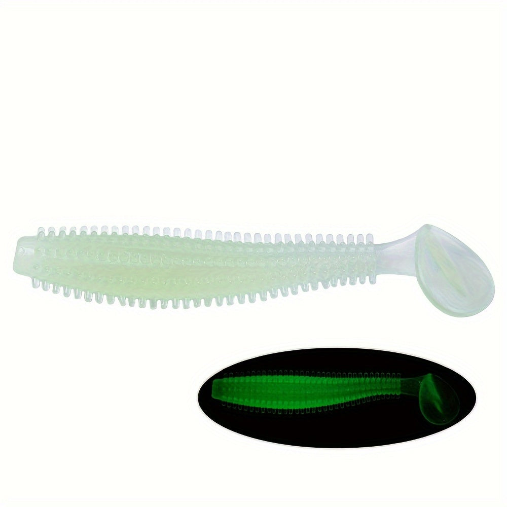 6pcs Paddle Tail Soft Lure Bionic Swimbait Fishing Accessories For Bass Carp