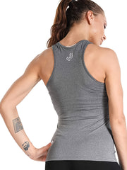Women's Sleeveless Sports T-Shirt Racer Back Loose Fit Yoga Top