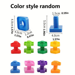 Colorful Building Blocks Toy with Shape Matching Game