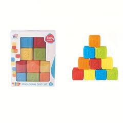 Soft Building Blocks for Baby Sensory Toys with Numbers Toy for Toddlers Babies