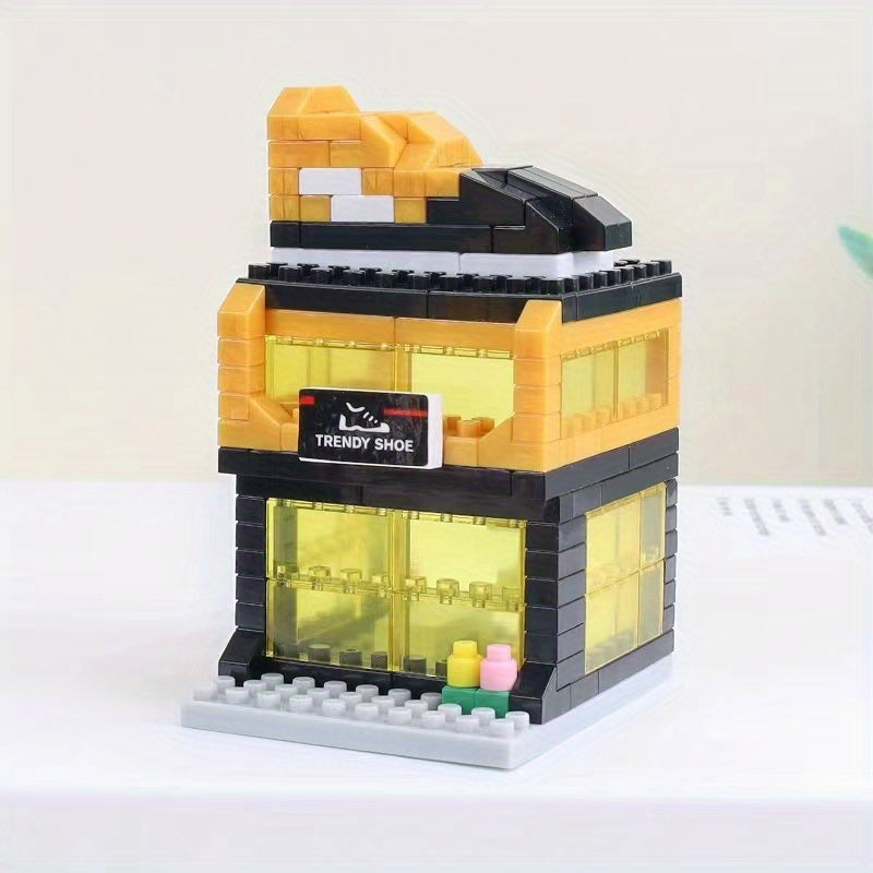 City Street Scene 3D Puzzle Toy w/ Diamond Bricks ABS Material