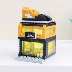 City Street Scene 3D Puzzle Toy w/ Diamond Bricks ABS Material