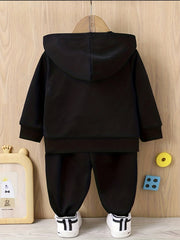 Infant Baby Hooded Sweatshirt & Trousers Set