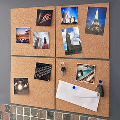29.97 cm Square Frameless Cork Board, Self-adhesive Decorative Board
