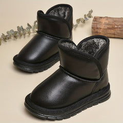 EDUBA Casual Slip On Boots For Girls Soft Warm Plus Fleece Boots Indoor Outdoor