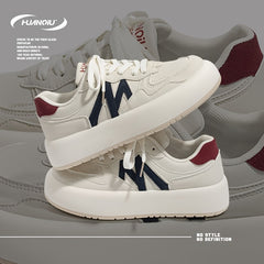 Women's Lace-up Skate Shoes Thick Sole Platform Sneakers
