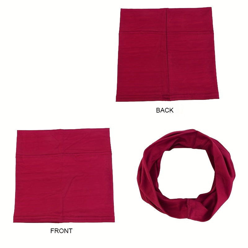 Solid Turban Cap Elastic Beanie Headband Soft Head Wrap Lightweight Head Scarf