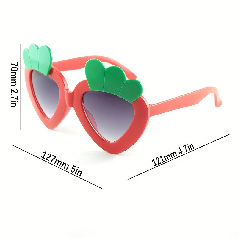 Girls Cartoon Carrot Sunglasses, Party Decorative Accessories