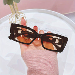 Cat Eye Sunglasses Vintage Rectangle Frame UV400
