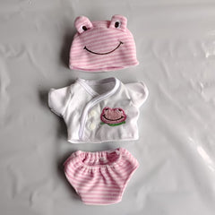 Frog Themed Doll Clothing Set Green & Yellow Outfits Accessories Holiday