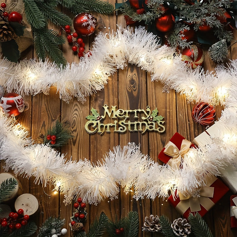 2m Snowflake Fur Stripe Christmas Supplies