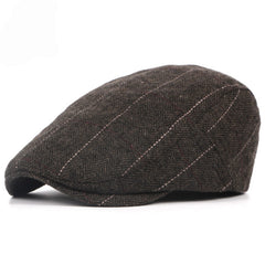 Men's Plaid Peaked Cap