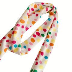Y2K Polka Dot Neckerchief Casual Long Ribbon Skinny Scarf