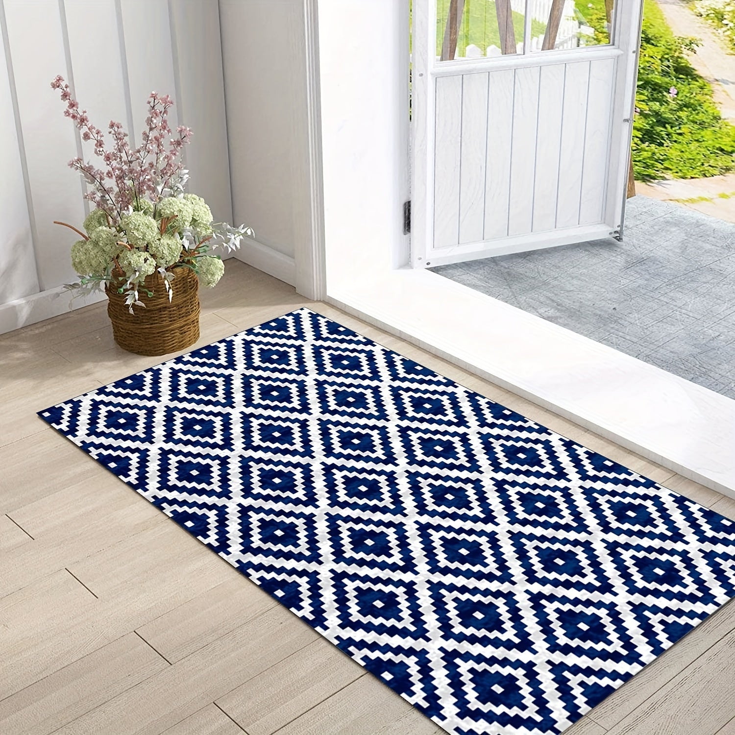 Large Retro American Style Indoor Door Mat, 90x59cm