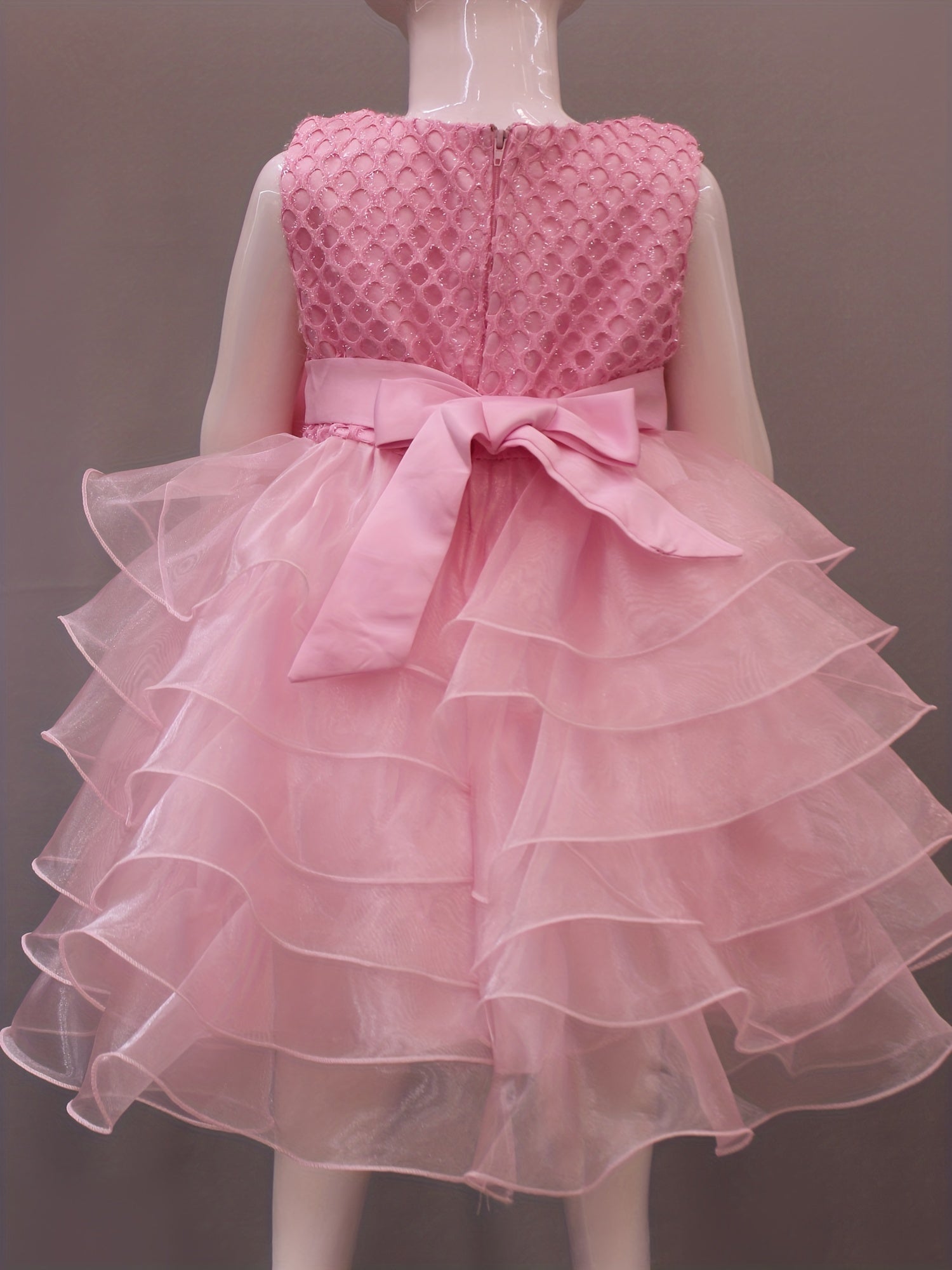 Baby Girls Mesh Sleeveless Princess Dress Clothes