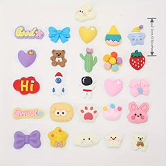 Winter Themed 3D Resin Stickers - Snowmen Reindeer - DIY Phone Cases & Bottles