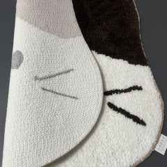 Cat Floor Mat Non-slip Absorbent Quick Drying Foot Mat Bathroom Mat