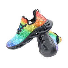 Men's Blade Sneakers Sparkling Rainbow Shoes