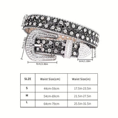 Kids Rhinestones Belt for Pants Jeans