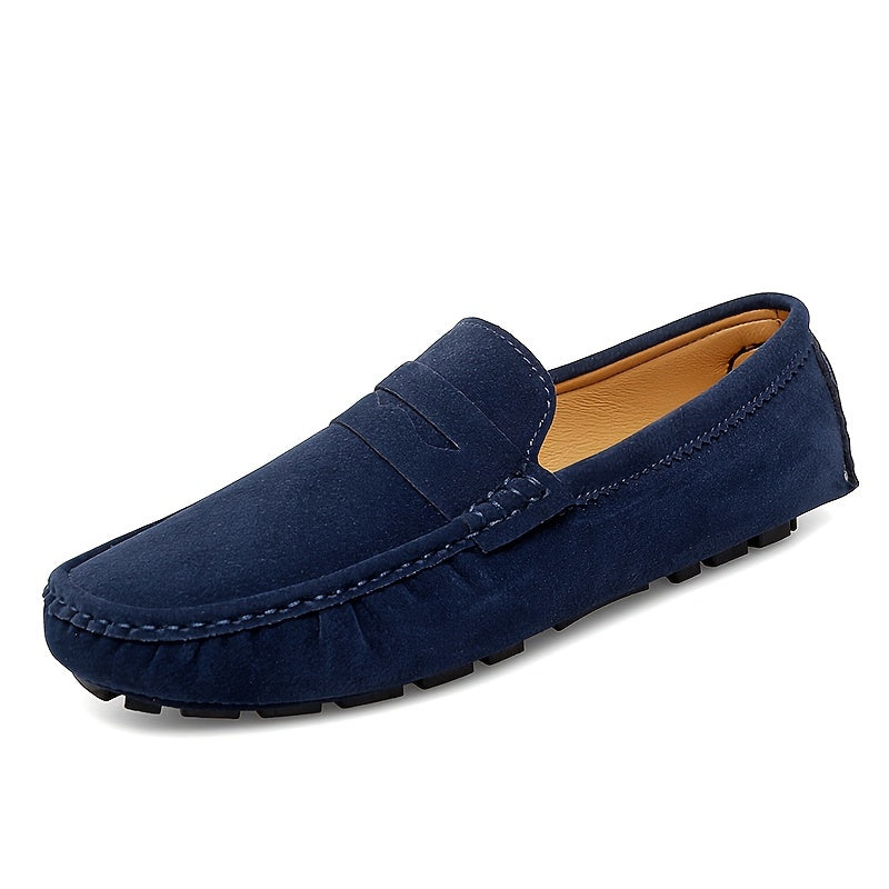 Women's Solid Flat Loafers Comfortable Non slip Round Toe Shoes