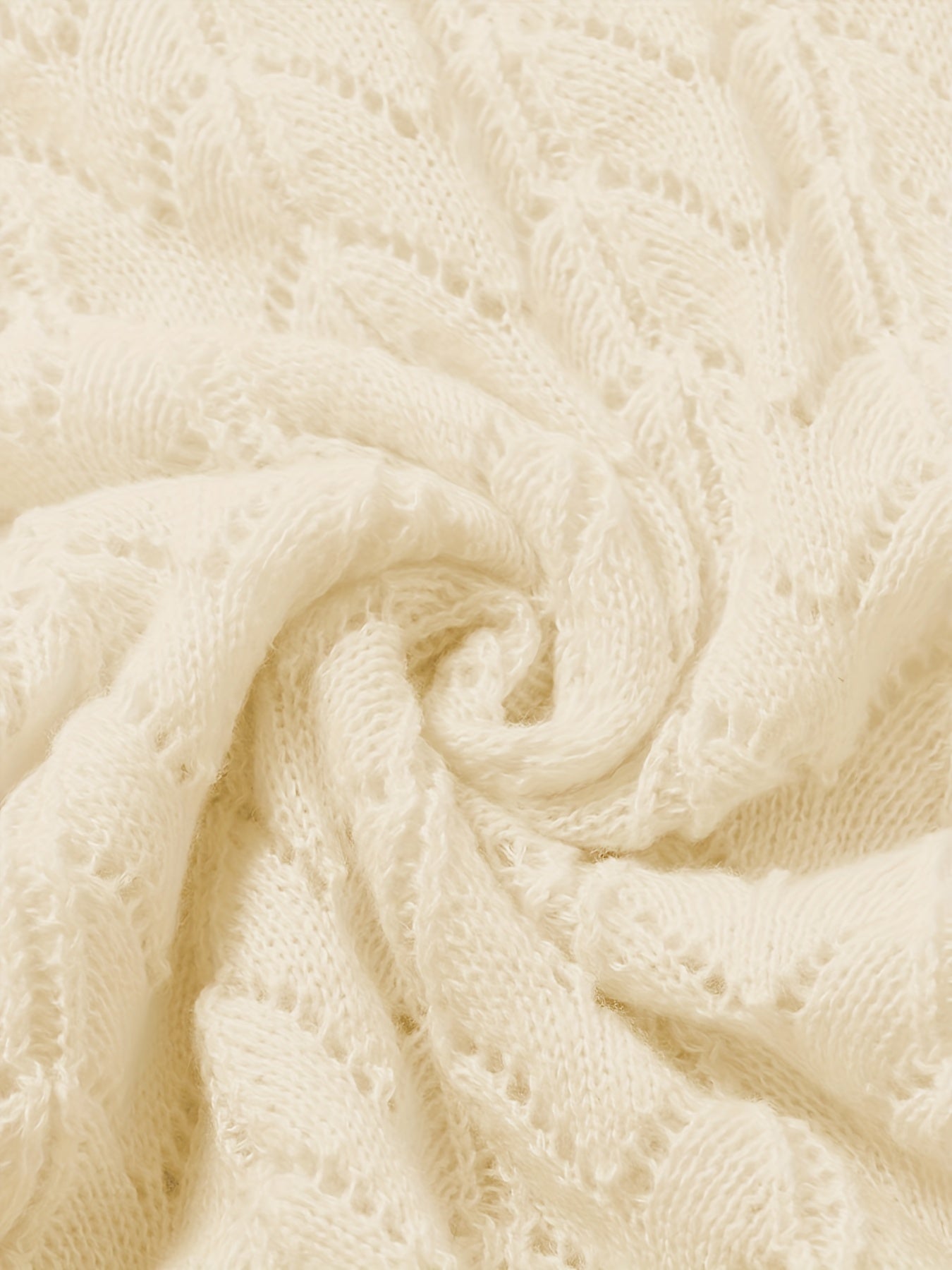 Eyelet Embroidered Long Sleeve Cardigan