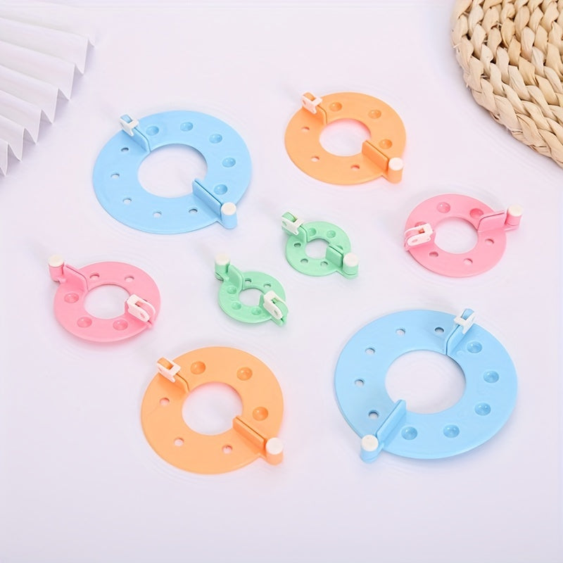 8pcs Yarn Pom Knitting Machine Tool Four Specifications Pompom Knitting Machine