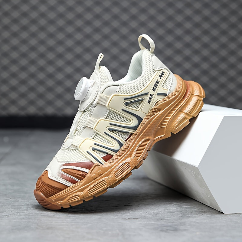 Vintage Block Shoes With Rotating Buckle Non Slip Sneakers