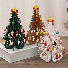 Wooden Christmas Tree Ornaments DIY Christmas Decoration