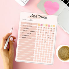 Habit Tracker & Goal Journal, Daily & Weekly Planner, Motivational To Do List