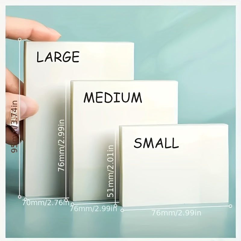 50pc Transparent Sticky Notes - Waterproof Translucent Stickers