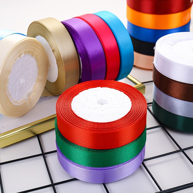 86m Polyester Stain Ribbon for Gift Wrapping, Bow Making, Wedding Deco
