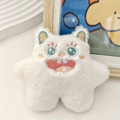 Plush Monster Brooch for Girls - One-eyed and Three-eyed Options