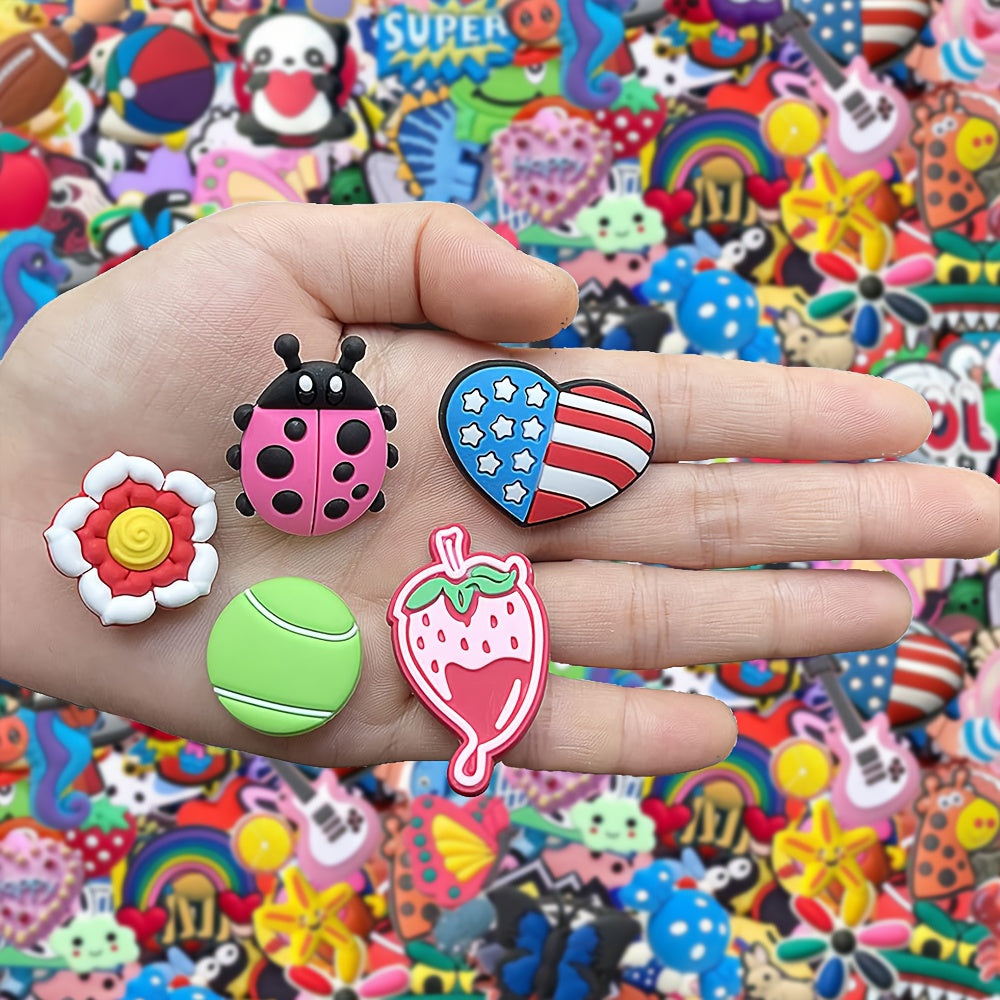 Shoe Charms Set Assorted Designs for Shoes Bracelets Wristbands Favors