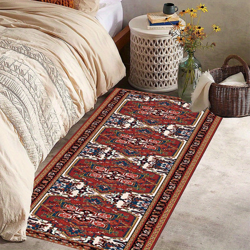 Boho Area Rug Persian Washable Hallway Runner Rug Non Slip Entryway Laundry Rug