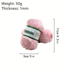 Bamboo Charcoal Cotton Silk Bamboo Fiber Cotton Thread