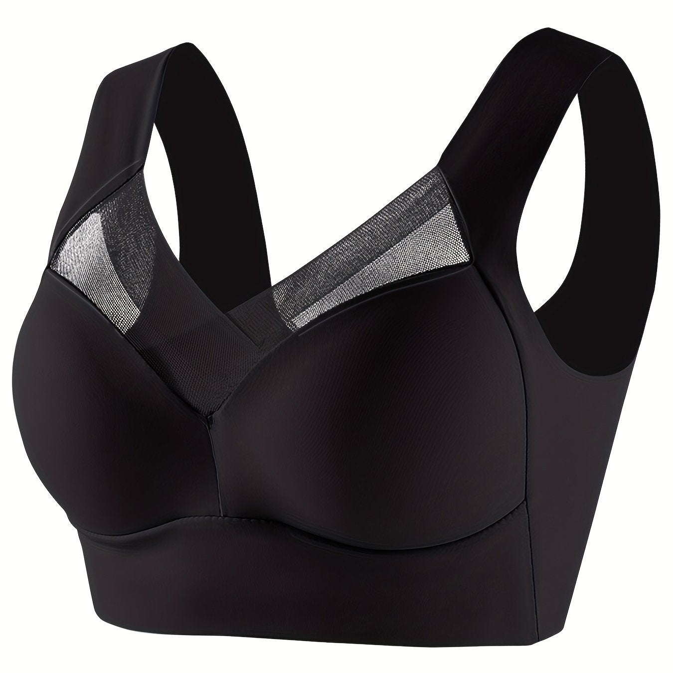 Mesh Wireless Bra Full Coverage Comfy & Breathable Women's Lingerie