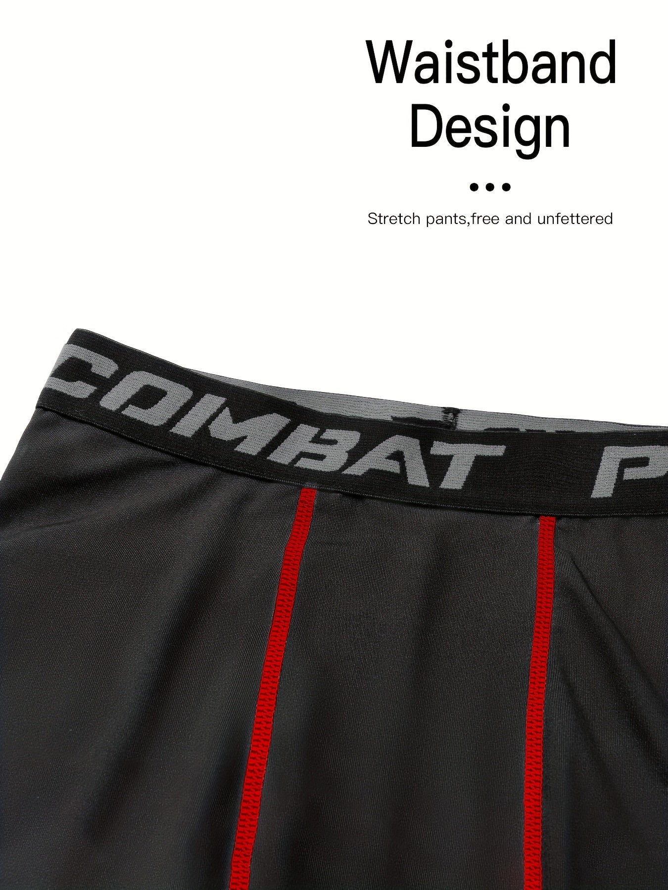 Men's Solid Leggings Active Quick Drying Sports Compression Pants