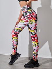High Stretchy Digital Print Yoga Leggings