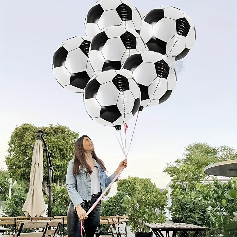 6pcs 18 inch Football Balloons Decorative Props for Sports Themed Party