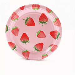 20pcs Strawberry Tableware Set - Girl Birthday Summer Fruit Party