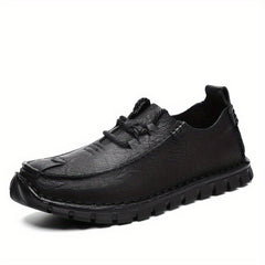 Men's Moc Toe Lace up Shoes Stitch Detail Shoes