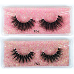 Natural Fluffy 3D Mink Lashes Soft and Thick False Eyelashes for Women