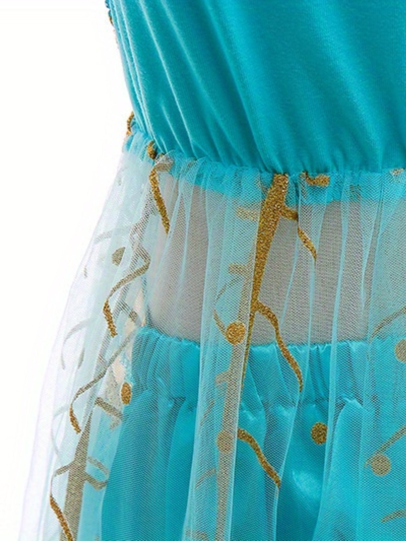 Jasmine Dress Kid Girls Princess Costume Fun Halloween Party Fancy Flower Fairy