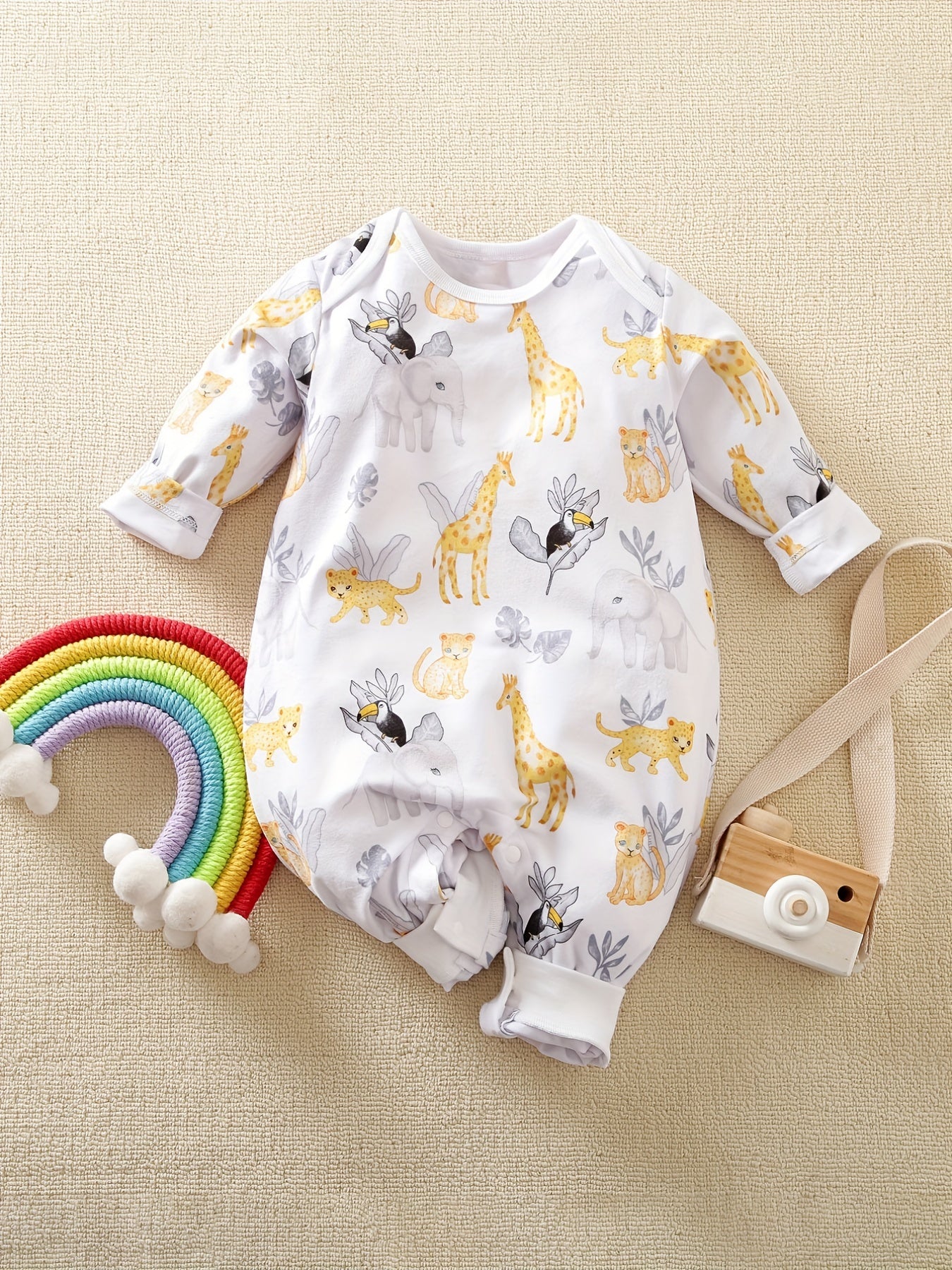 Animal Print Baby Bodysuit